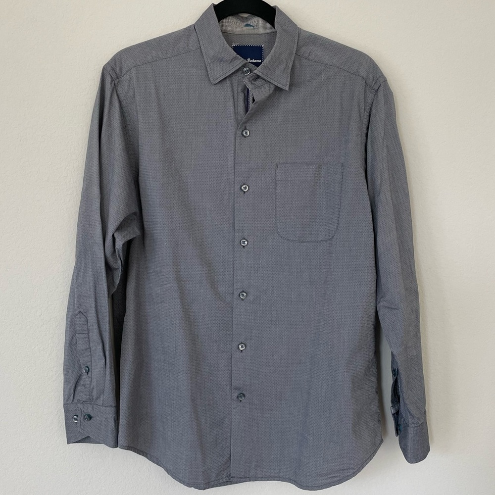 Tommy Bahama Micro Polka Dot Long Sleeve Button Up